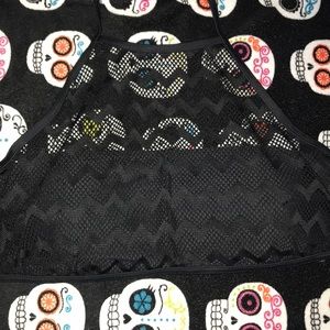 Black halter top swim & bottom suit NWOT size XL